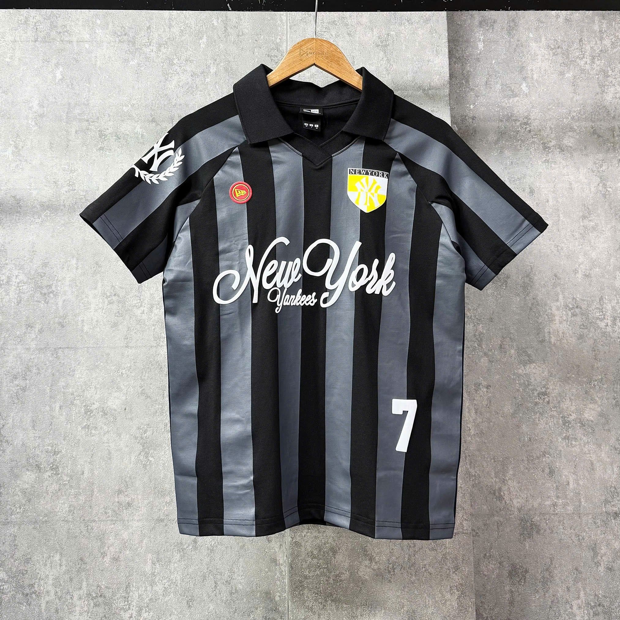  Áo Thun Polo New Era - [Unisex] New York Jersey Stripe Black - 13782557 