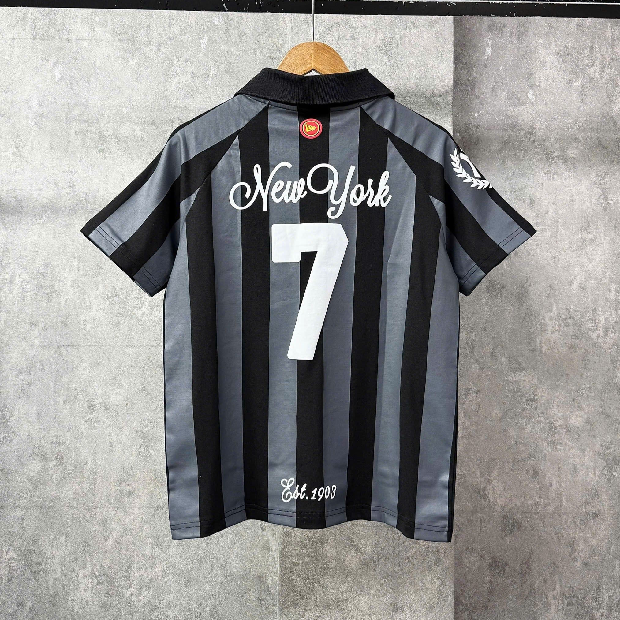  Áo Thun Polo New Era - [Unisex] New York Jersey Stripe Black - 13782557 