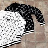  Áo Khoác Len MLB - Monogram Full Pattern Zip Up - 3AKCM0441 