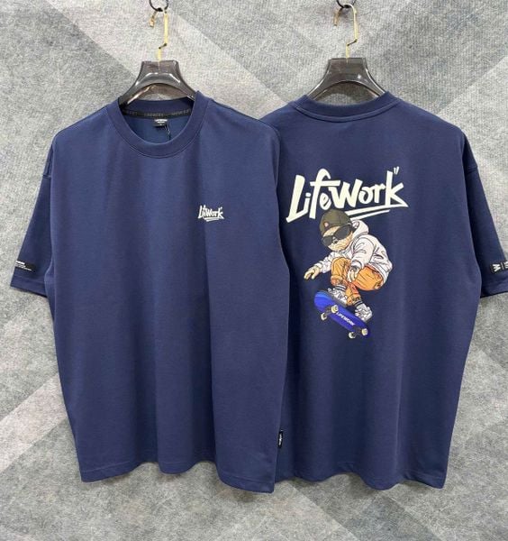  Áo thun Life Work [Unisex] - Clover Board Hip Dog - LW262TS453 