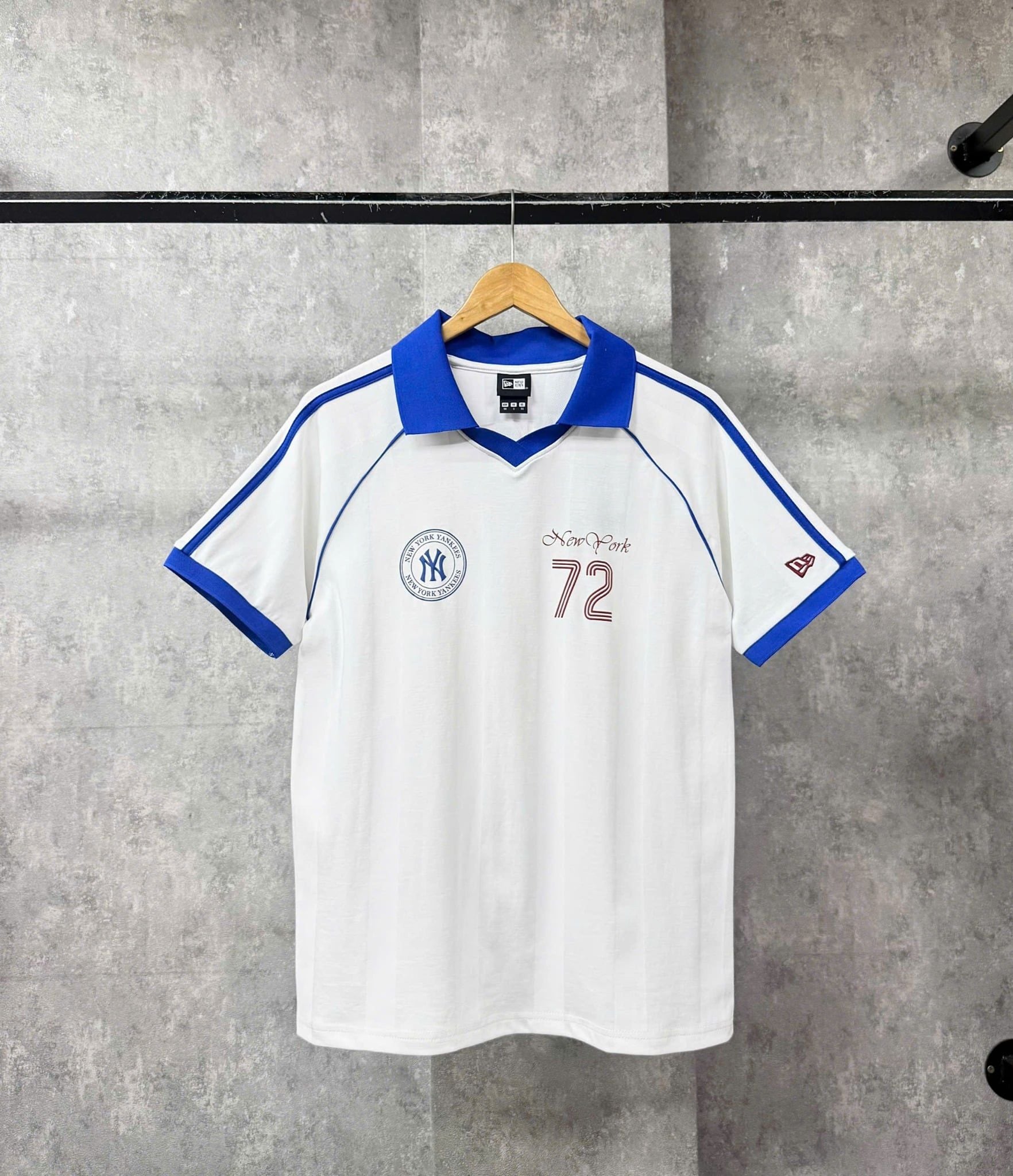  Áo Thun Polo New Era - [Unisex] NY 72 Jersey White/Blue 