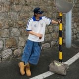  Áo Thun Polo New Era - [Unisex] NY 72 Jersey White/Blue 