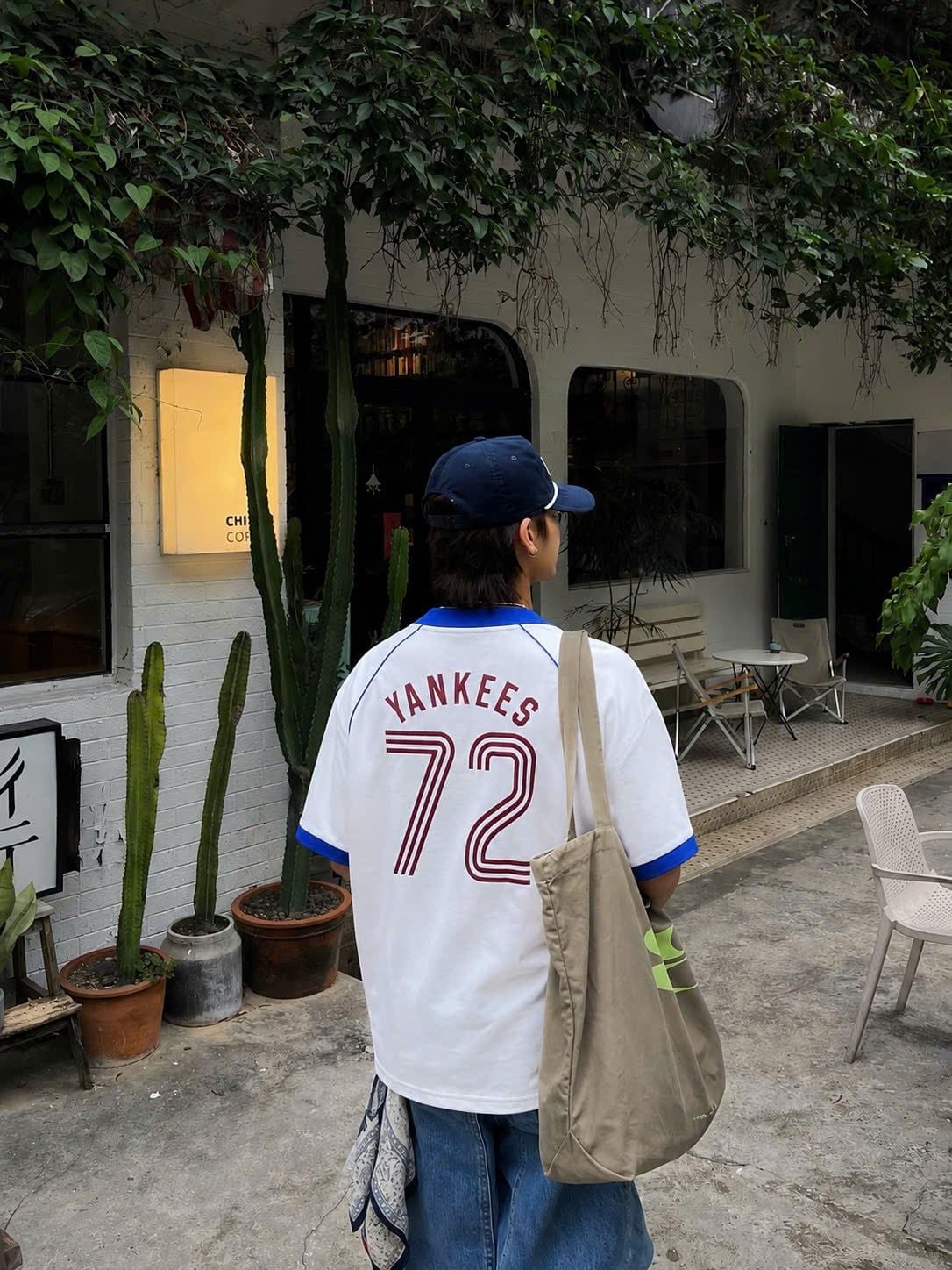  Áo Thun Polo New Era - [Unisex] NY 72 Jersey White/Blue 