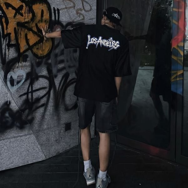 Áo Thun New Era - [Unisex] Los Angeles Graffiti Black - 16668806