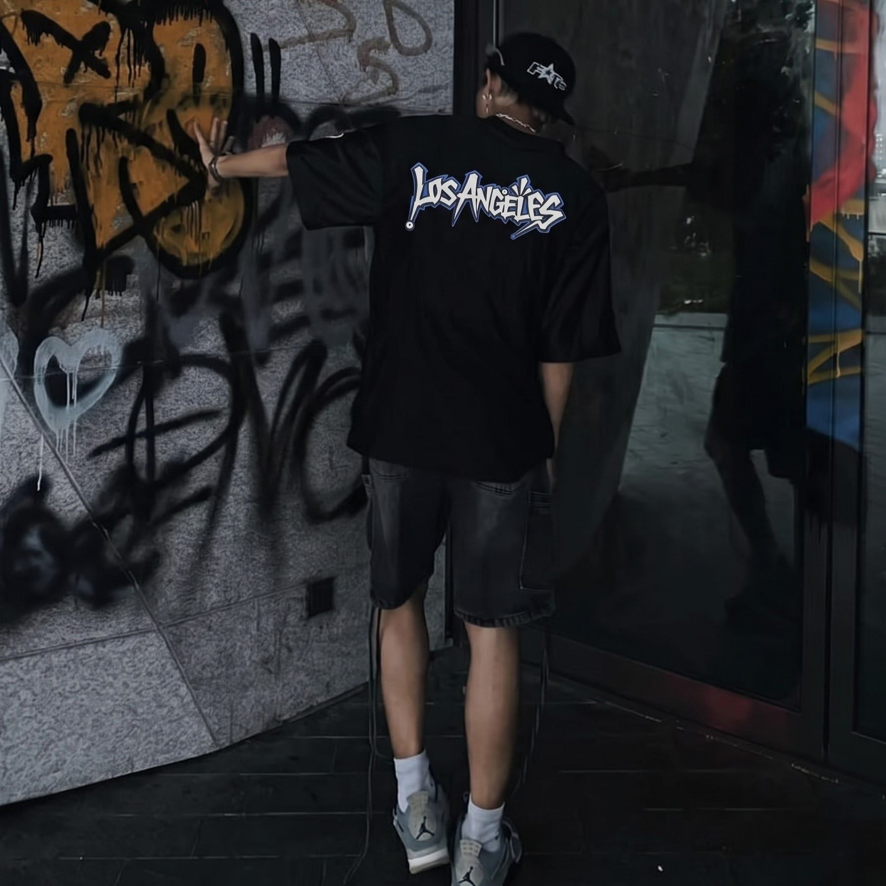  Áo Thun New Era - [Unisex] Los Angeles Graffiti Black - 16668806 