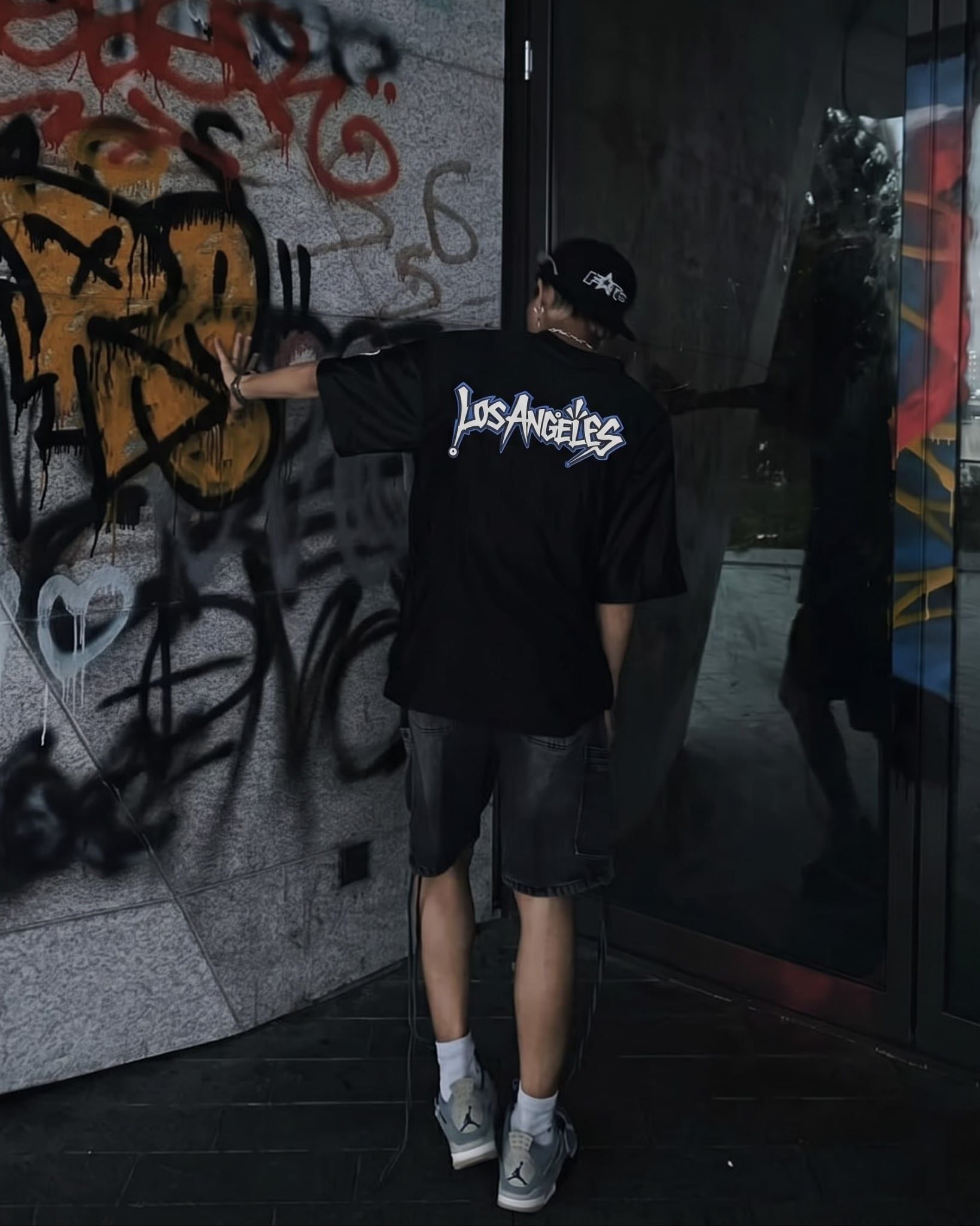  Áo Thun New Era - [Unisex] Los Angeles Graffiti Black - 16668806 