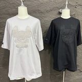  Áo thun Life Work [Unisex] - Laceradock Applique Short Sleeve T-Shirt - LW232TS125 