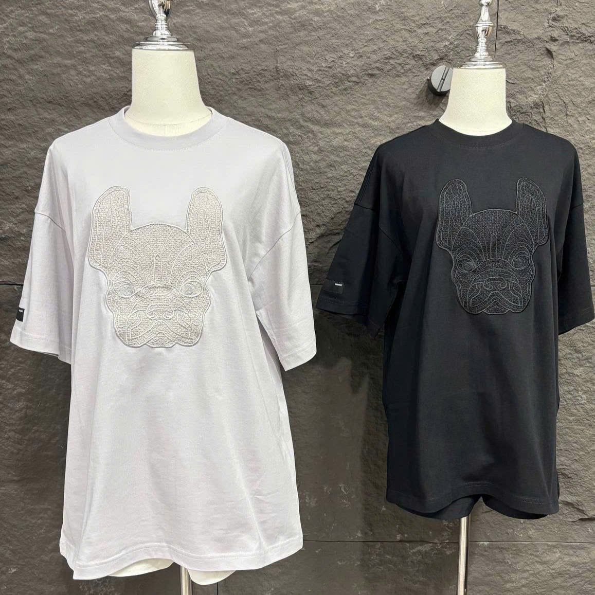  Áo thun Life Work [Unisex] - Laceradock Applique Short Sleeve T-Shirt - LW232TS125 