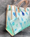  Túi MLB Korea - Gardient Mono Coated Canvas Large Tote NY Yankees - 3AORL0233-07GNL 