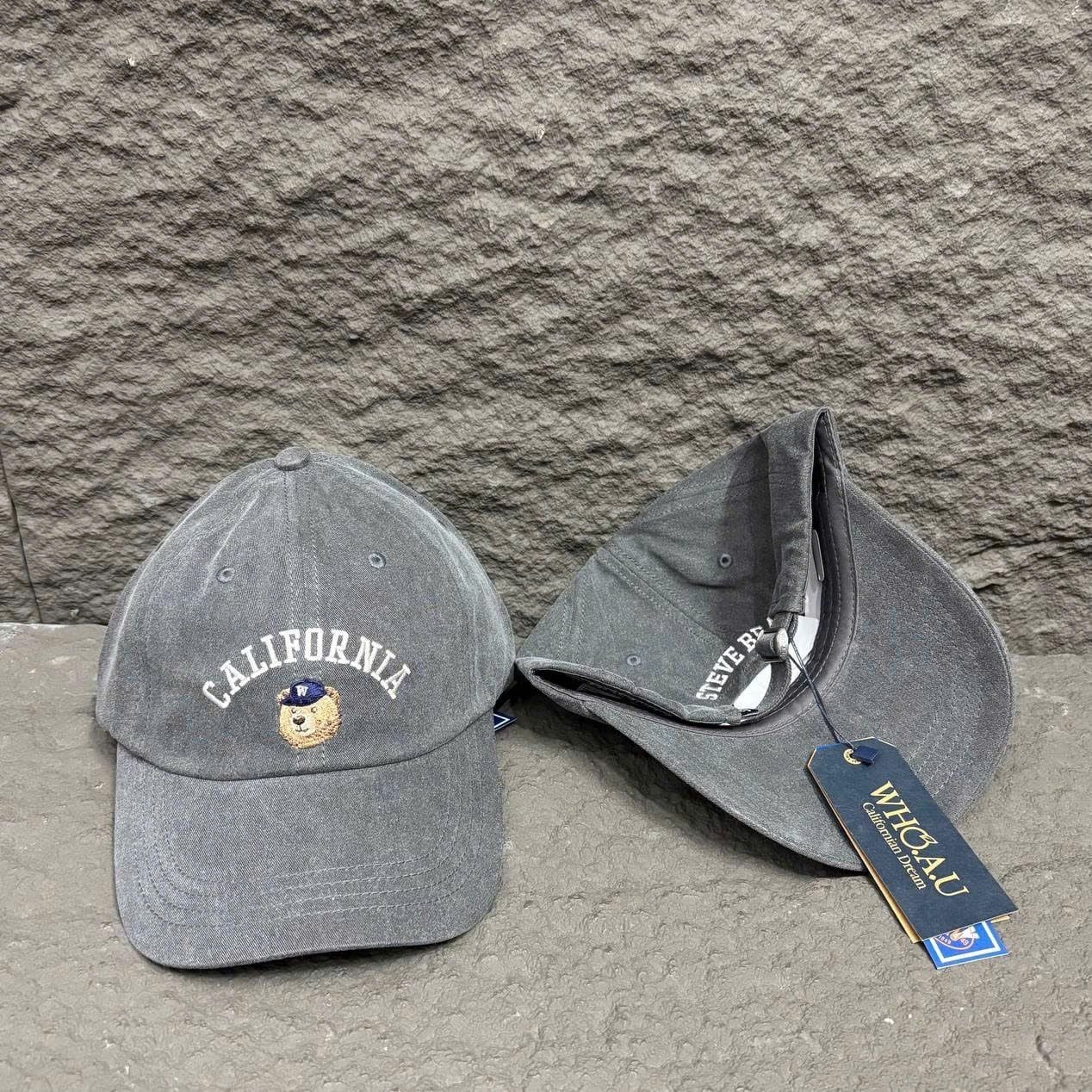  Nón Whoau - [Unisex] Steve Head Embroidery Washed - WHACG1112A 