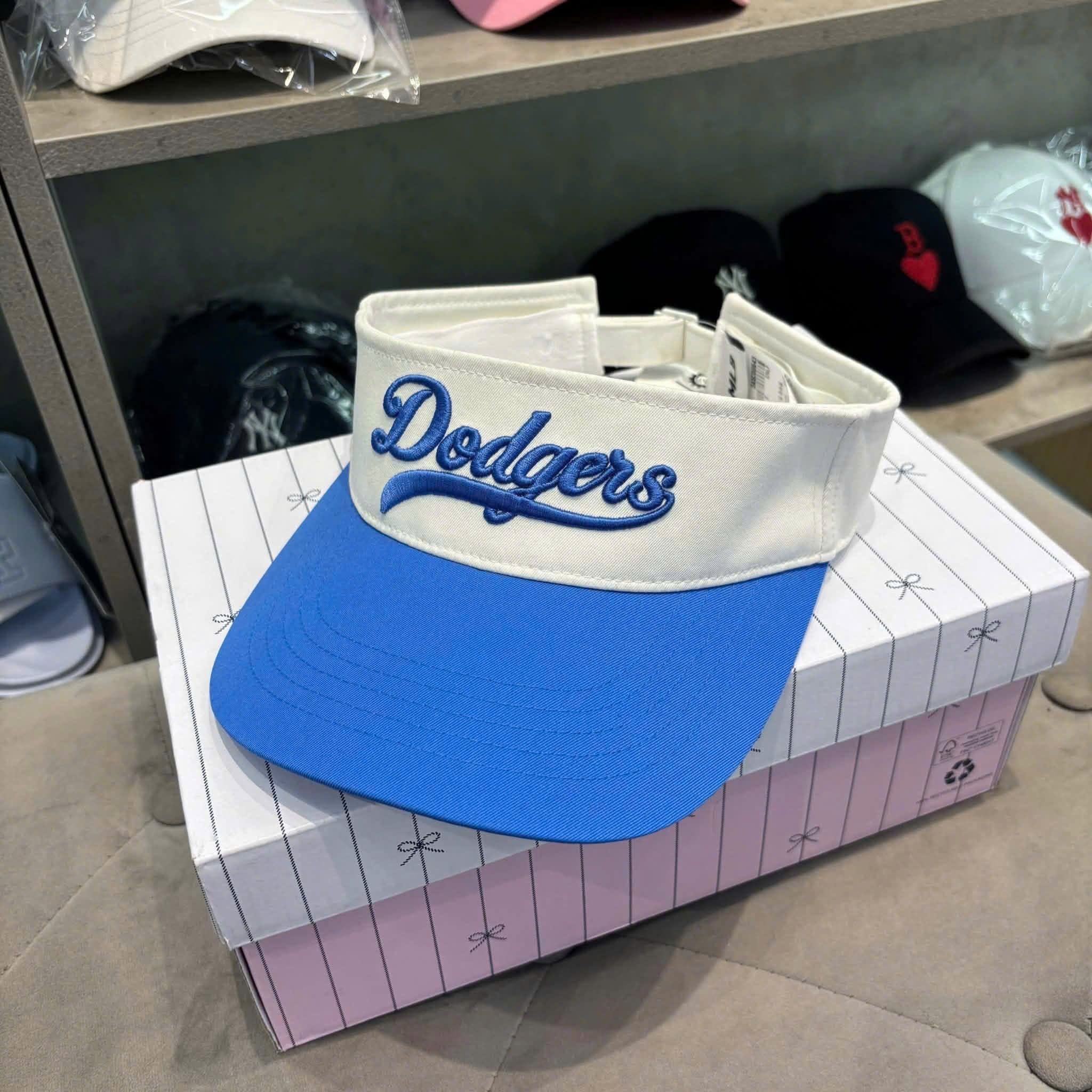  Nón Nửa Đầu MLB Korea [Unisex] Varsity Basic Cumulative Lettering Blue - 3ASC00643-07BLP 