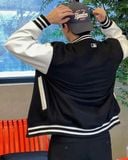  Áo Bomber MLB [Unisex] Wool Basic Varsity Jacket NY - 3AJPV0141-50BKS 