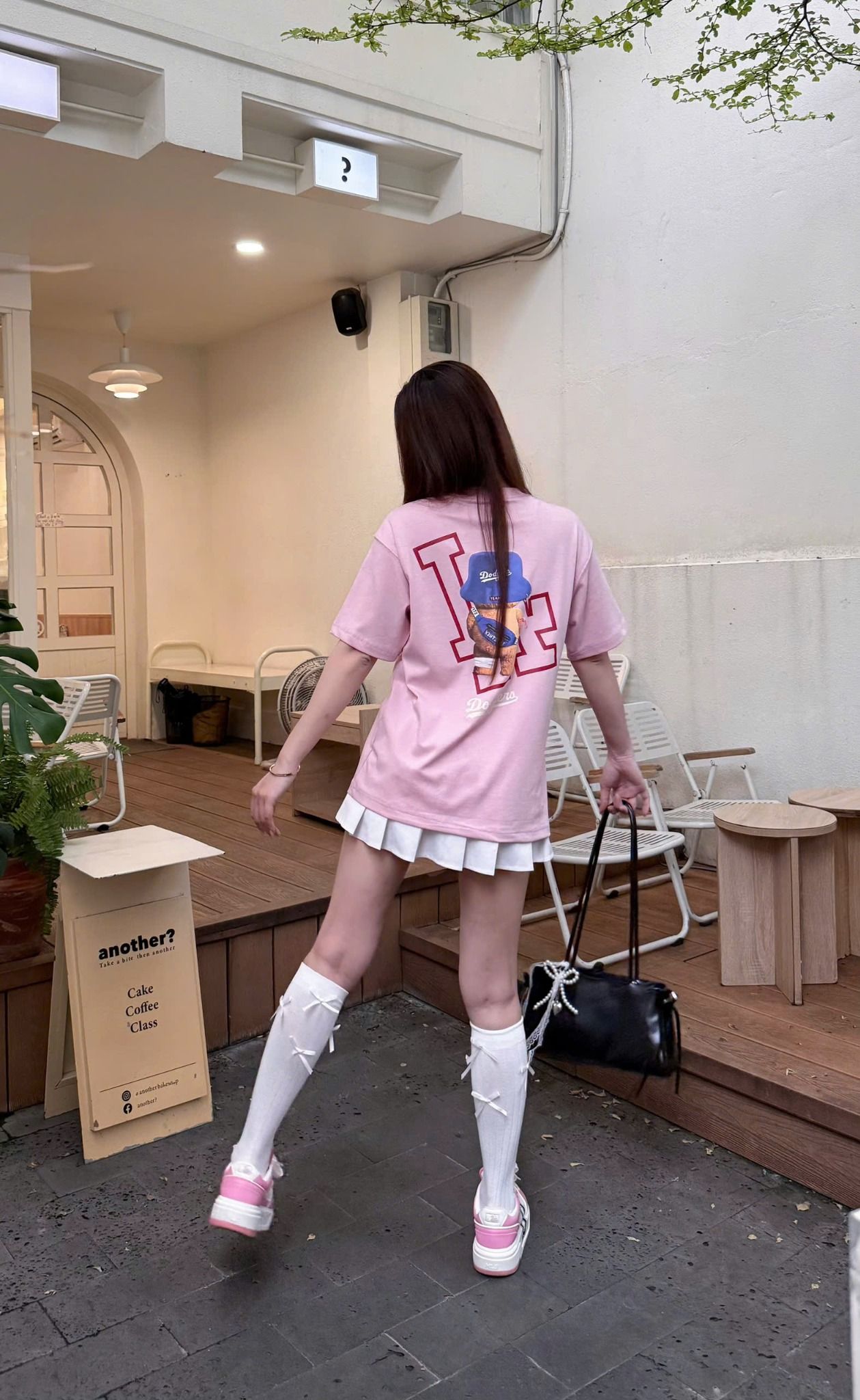  Áo Thun New Era - [Unisex] NY Yankees Bear Bucket LA Hat Pink T-Shirt - 16668999 