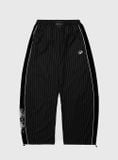  Quần Dài [Unisex] Badblood - [w-pts25-024] Dark Classic Pinstripe Track Pants - Black 
