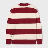  Áo Sweater Whoau Steve Stripe Open Collar Pullover - WHKAF4923U 