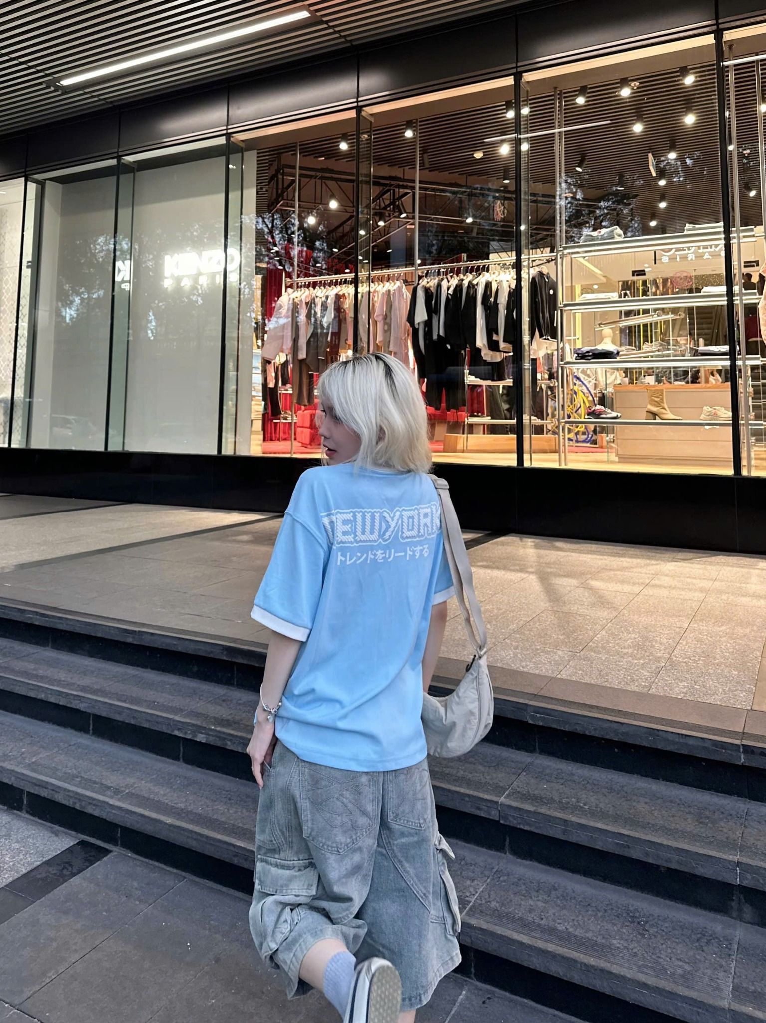  Áo Thun New Era - [Unisex] NY Yankees Japan Words Blue - 14422492 