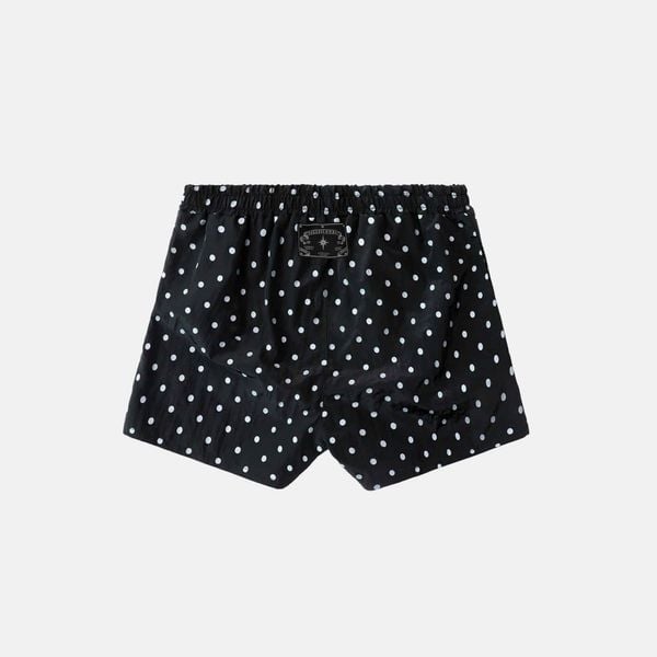 Quần Short [Unisex] Badblood - [w-srt25-044] Mystic Nylon Reflective Boxer Swim Shorts - Black Dot