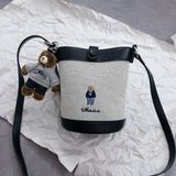  Túi Xách Whoau - Steve Canvas Cross Bag Black - WHBGG2222A 