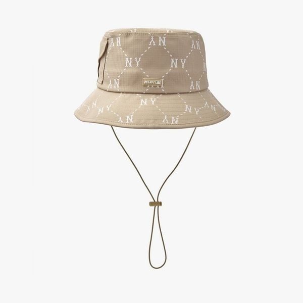 Nón Bucket MLB - [Unisex] Diamond Monogram Sporty Safari - 3AHTM015N-50BGD