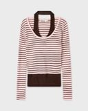 Áo Thun Cổ Yếm WHOAU [Nữ] - Halterneck Layered Pullover - WHKAG4851F 