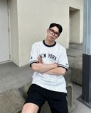  Áo Thun New Era - [Unisex] NY Yankees Baseball Stripe White T-Shirt - 15678454 