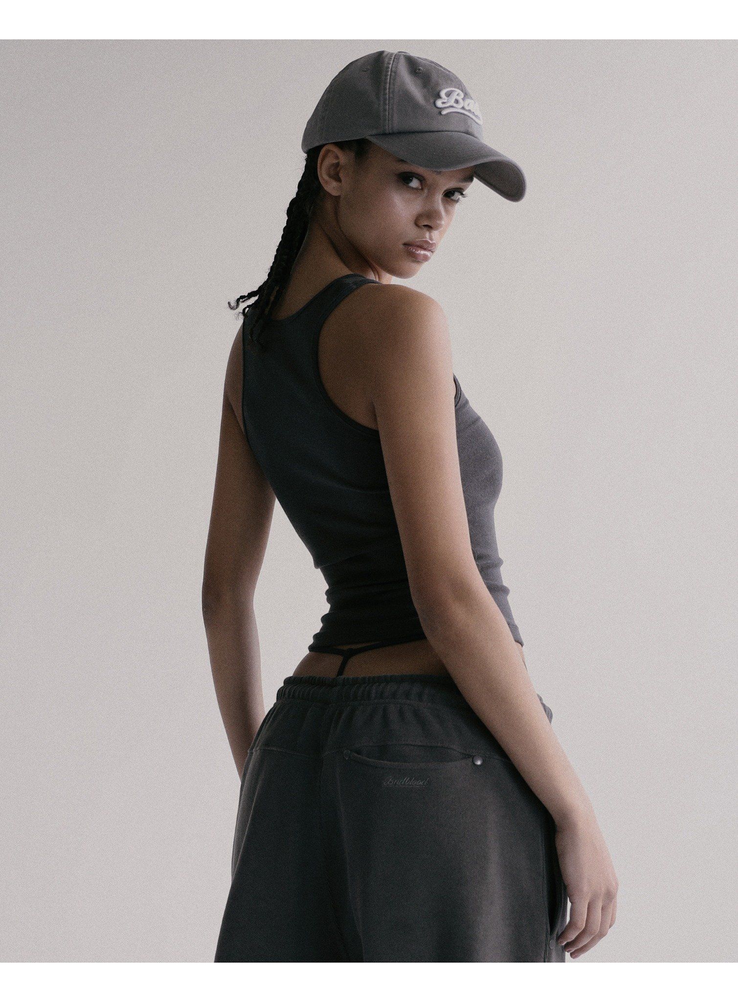  Áo Croptop [Nữ] Badblood - [w-tnk24-002] Beyond Soft Tank Charcoal 