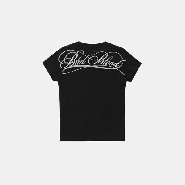 Áo Thun [Unisex] Badblood - [w-tee25-035] Dark Classic Logo T-Shirt Black