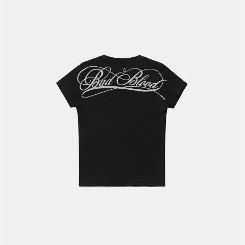 Áo Thun [Unisex] Badblood - [w-tee25-035] Dark Classic Logo T-Shirt Black