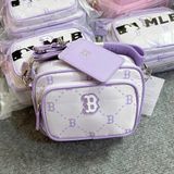  Túi MLB Diamond Monogram Camera Bag Boston Red Sox Purple - 7ACRMD45N-43IVS 