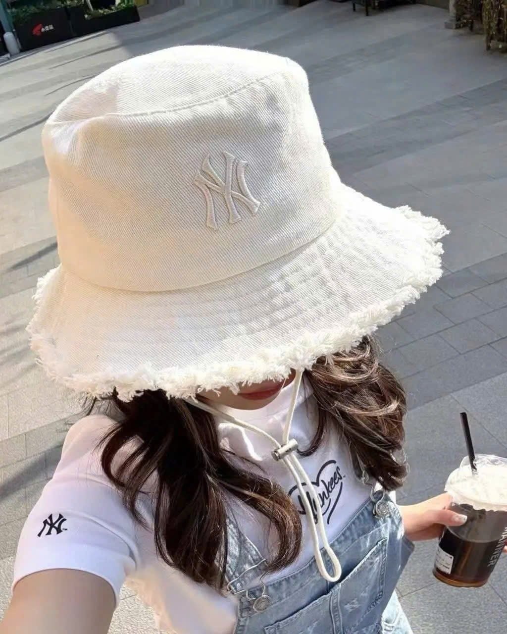  Nón Bucket MLB - [Unisex] Color Denim New York Yankee Bucket - 3AHTD025N-50CRS 
