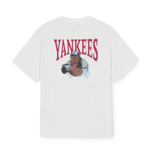  Áo thun [Unisex] MLB - New Year's Horse Graphic Short Sleeve T-Shirt NY - 3ATSQ0161-50IVS 