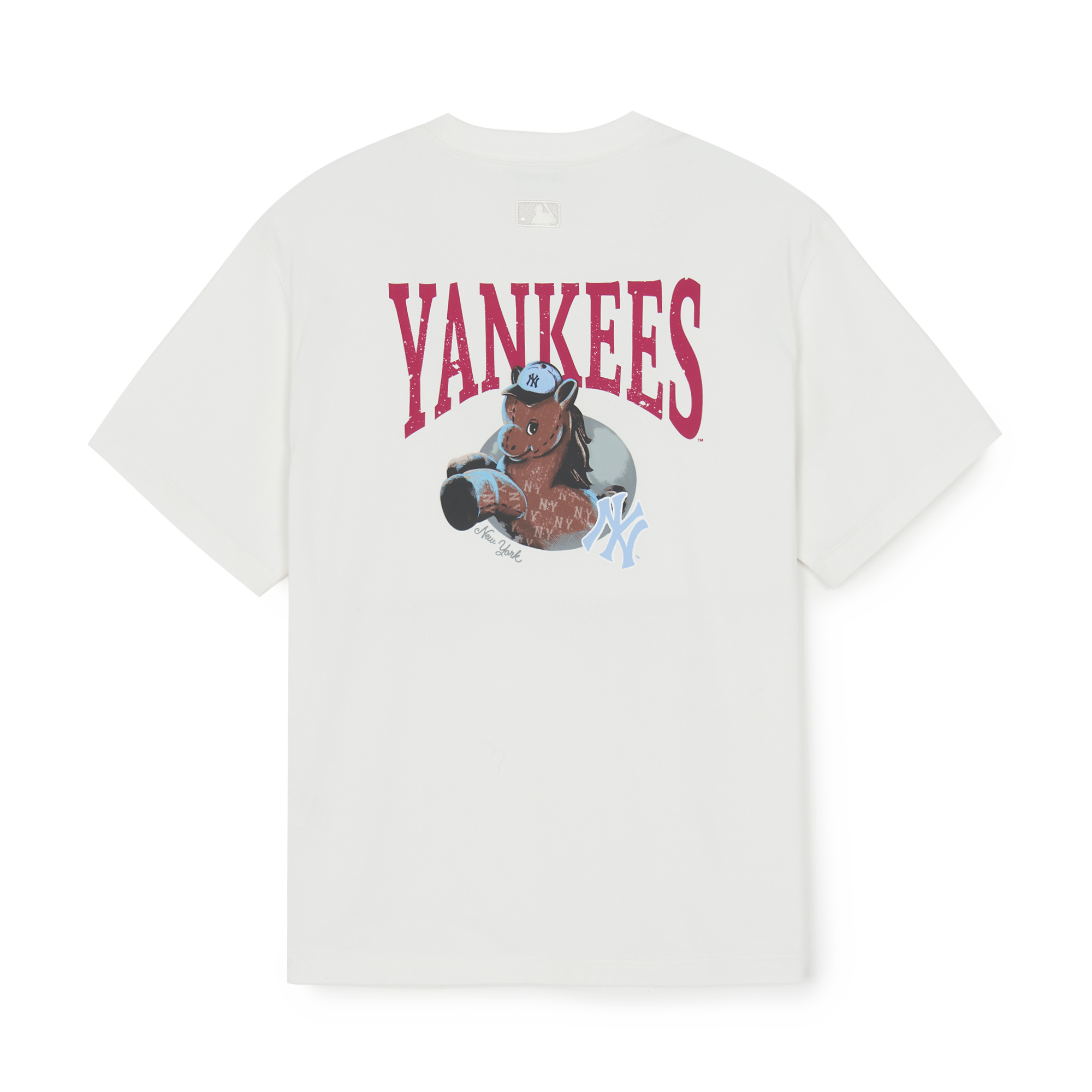  Áo thun [Unisex] MLB - New Year's Horse Graphic Short Sleeve T-Shirt NY - 3ATSQ0161-50IVS 