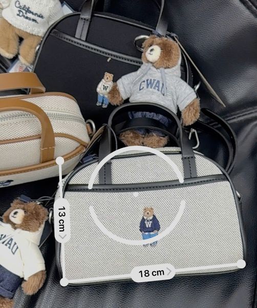 Túi Xách Whoau - Steve Canvas Mini Tote Bag Black - WHBGG2223A