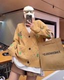  Áo Cardigan MLB [Unisex] - Dia Monogram Boston - 3AKCM0431-43SAS 