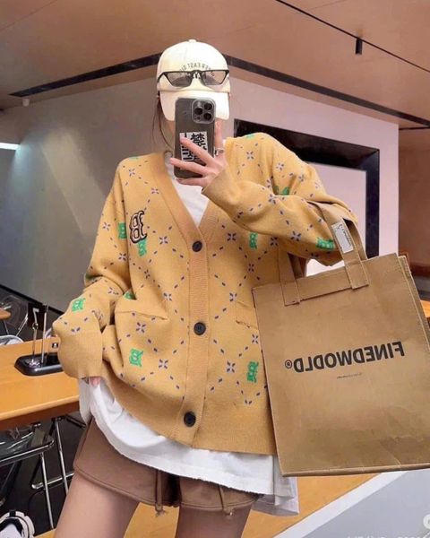 Áo Cardigan MLB [Unisex] - Dia Monogram Boston - 3AKCM0431-43SAS