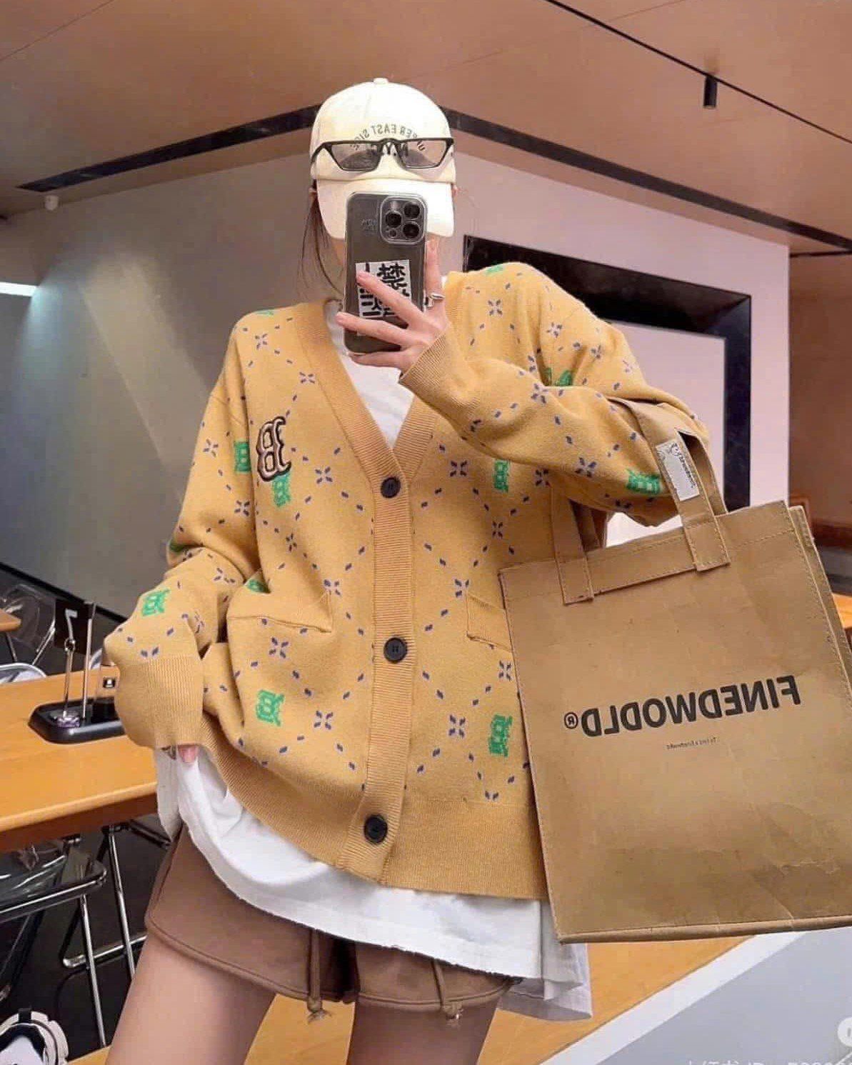  Áo Cardigan MLB [Unisex] - Dia Monogram Boston - 3AKCM0431-43SAS 