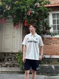 Áo Thun Polo New Era - [Unisex] NY Stripe Black/White 