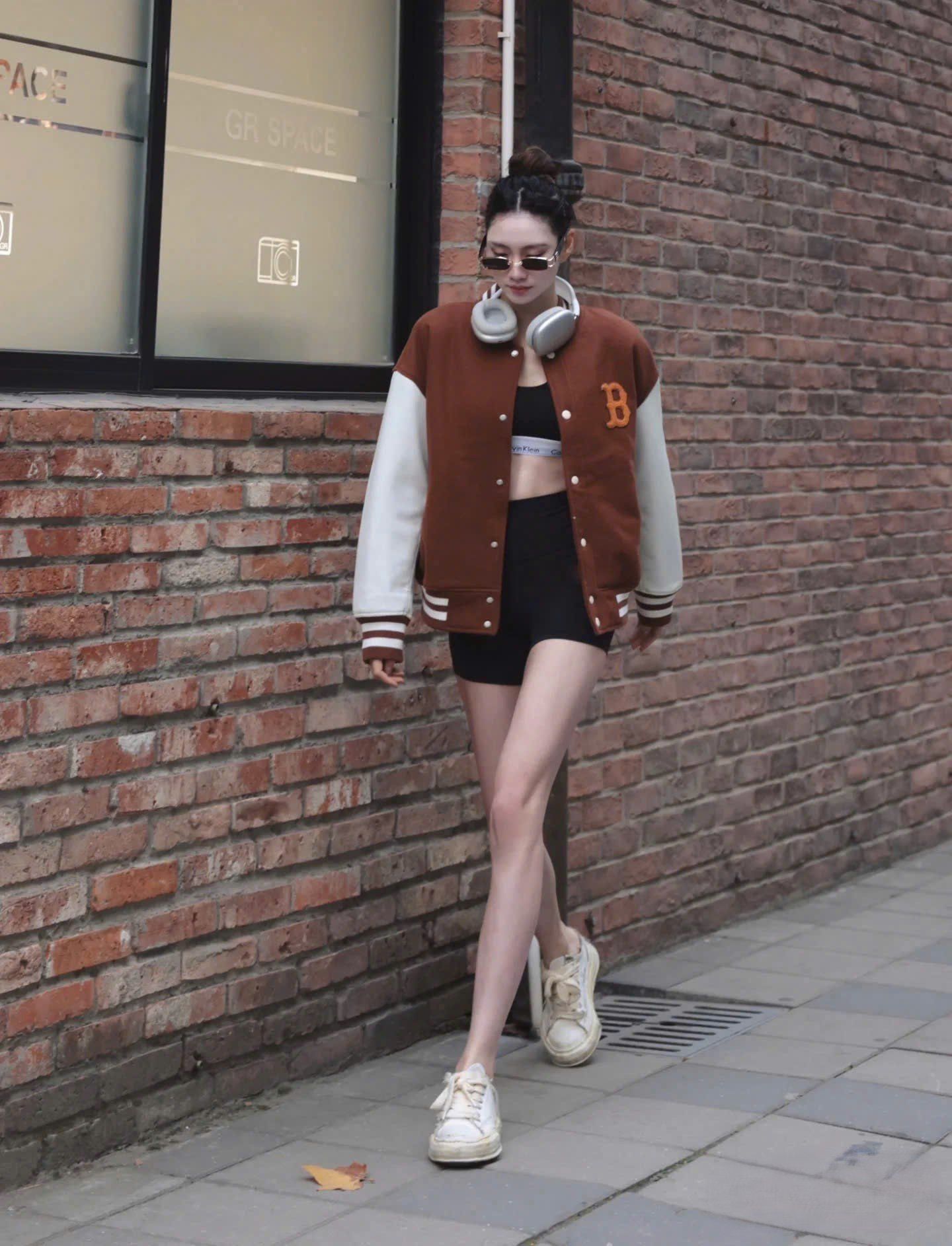  Áo Bomber MLB [Unisex] Wool Basic Varsity Jacket Boston - 3AJPV0634-43BRD 