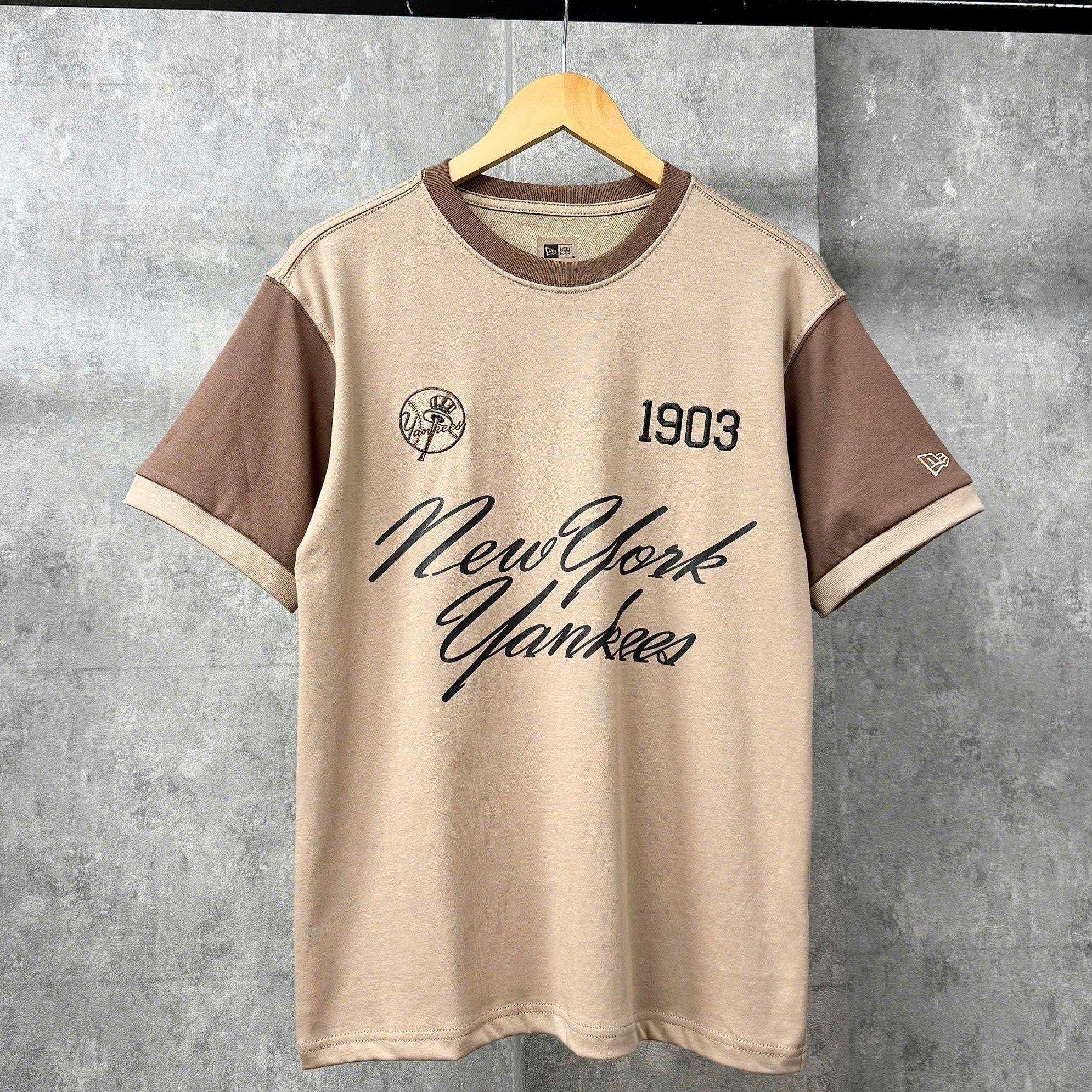  Áo Thun New Era - [Unisex] NY Yankees Circle Brown 
