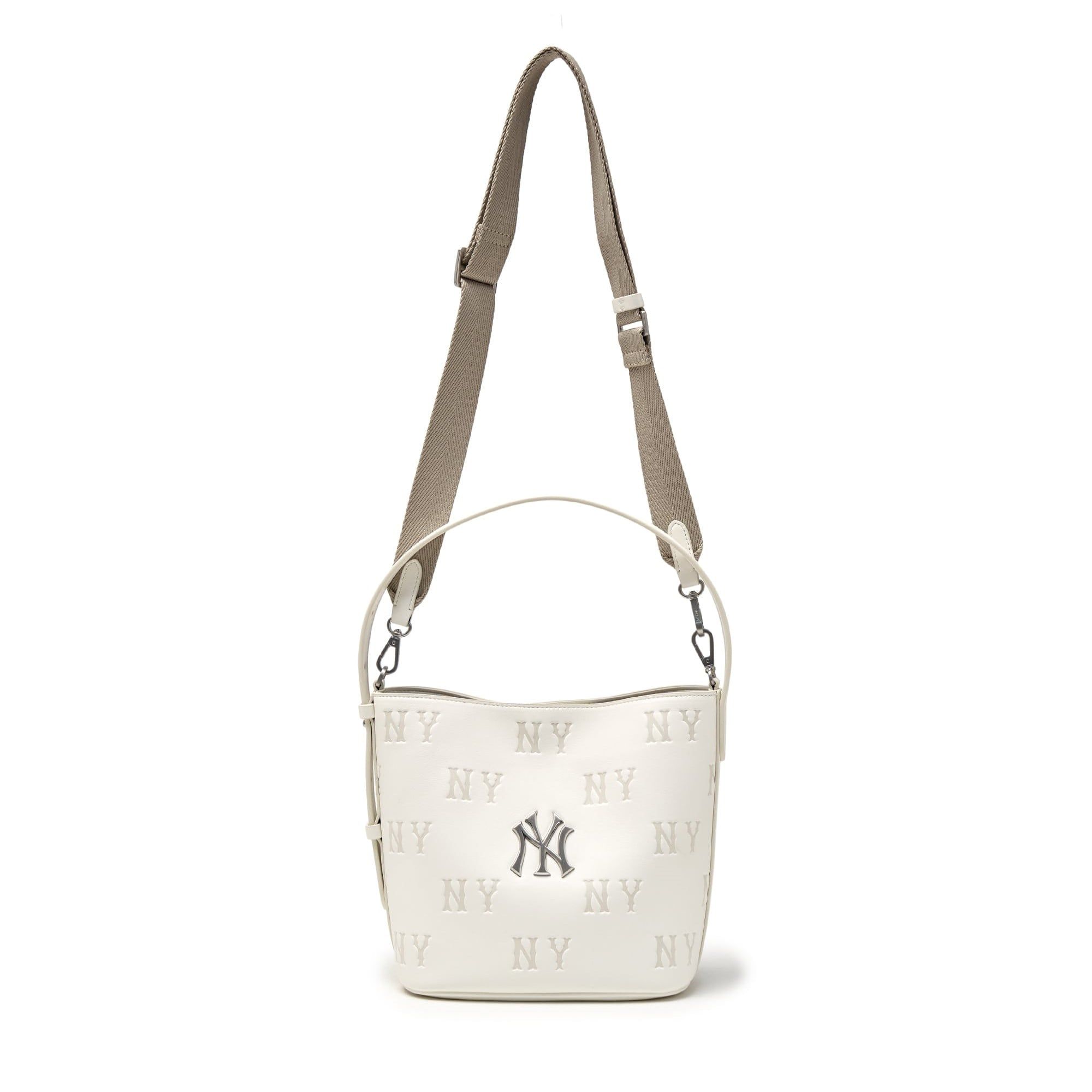  Túi Xách MLB - Classic Monogram Embossed Bucket Bag New York Yankees - 3ABMME16N-50CRS 
