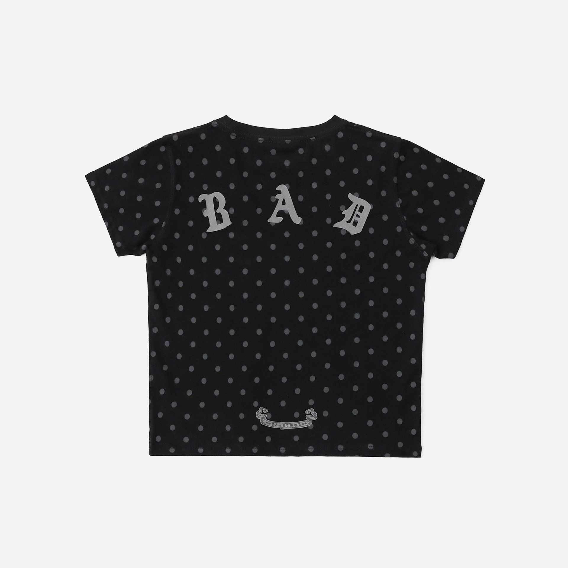  Áo Thun [Unisex] Badblood - [w-tee25-081] Mystic Basic T-Shirt Black Dot 