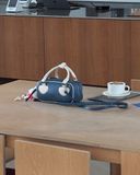  Túi Xách FindKapoor Korea - Heart Block Bag 22 Crinkled Blue 