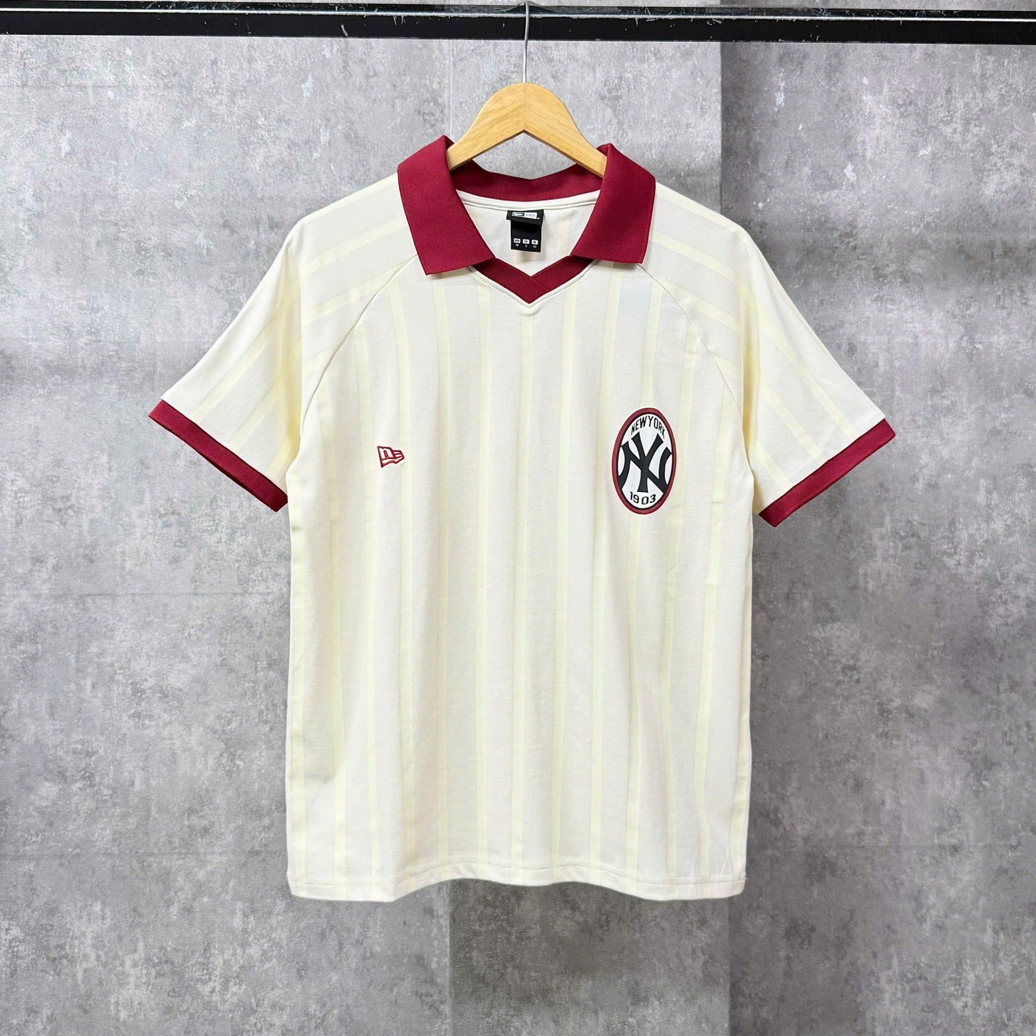  Áo Thun Polo New Era - [Unisex] NY Jersey 72 Red/Beige - 12244474 