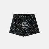 Quần Short [Unisex] Badblood - [w-srt25-044] Mystic Nylon Reflective Boxer Swim Shorts - Black Dot 