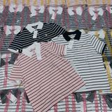  Áo Polo SPAO [Nữ] - Bear Sọc Ngang Trắng SS26 