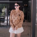  Áo Sweater MLB Korea - Dia Monogram Allover Jacquard Boston - 3AMTM0134 