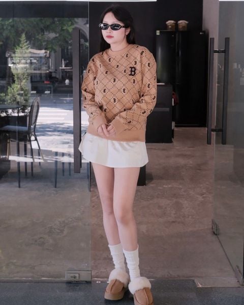 Áo Sweater MLB Korea - Dia Monogram Allover Jacquard Boston - 3AMTM0134