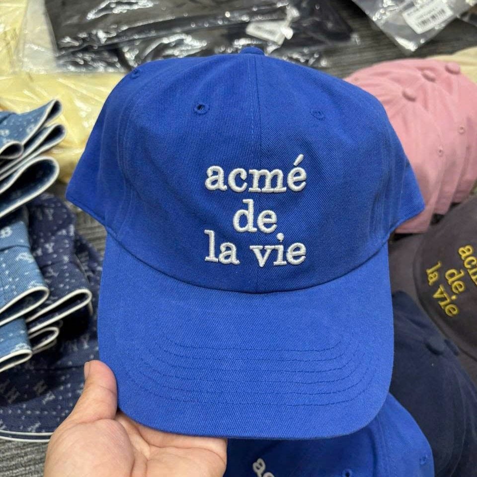  Nón ADLV - Acmedelavie Cotton Napping 3D Embo Ball Cap Blue 