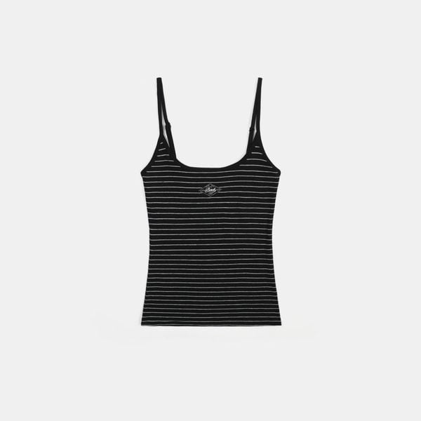 Áo Hai Dây [Nữ] Badblood -[w-tnk25-003] Beyond Soft String Tank Striped Black