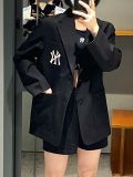  Áo Vest MLB Korea - [Nữ] Basic Logo Blazer Jacket NY Yankees - 3FJKB0231-50BKS 
